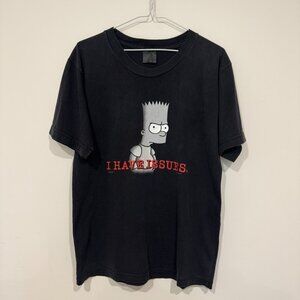 Vintage The Simpsons Bart Simpson 'I Have Issues' T-shirt Y2K 2002 Cartoon Promo